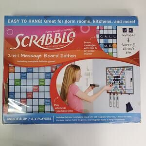 Scrabble Magnetic 2-in-1 message board edition by Hasbro 2014 complete new